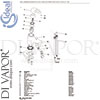 Ideal Standard A4501AA Mixer Spare Tech Diagram