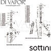 Sottini Defacto Single Lever 1 Taphole Basin Mixer Spare