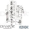 Jado A4587AA Mixer Spare Tech Diagram