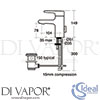 Ideal Standard A4592AA Mixer Spare Diagram
