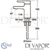 Ideal Standard Attitude Bath Filler Single Lever Tap Dimensions
