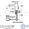 Ideal Standard A4617AA Bidet Mixer Spare Diagram