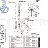 Ideal Standard A4617AA Bidet Mixer Spare Tech Diagram