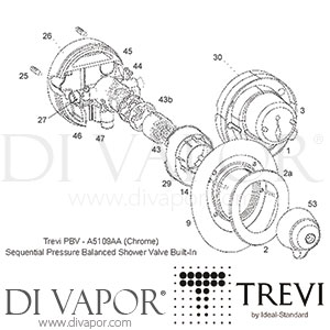 Trevi A5109AA PBV Shower Valve Spare Parts