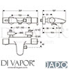 Jado A5328AA GEN1 Mixer Spare Diagram