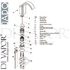 Jado A5328AA GEN1 Mixer Spare Tech Diagram
