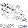 Jado A5336AA GEN1 Mixer Spare Tech Diagram