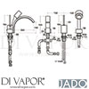 Jado A5344AA Mixer Spare Diagram