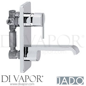 Jado Glance Single Lever Wall Basin Mixer with 20cm Spout Spare Parts A5406AA GEN1