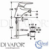 Ideal Standard A5411AA Spare Diagram
