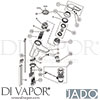Jado A5646AA Mixer Spare Tech Diagram