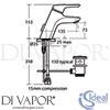 Ideal Standard A5649AA Mixer Spare Diagram