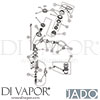 Jado A5654AA Mixer Spare Texh Diagram