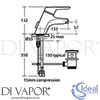 Ideal Standard A5656AA Mixer Spare Diagram
