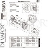 Trevi A5701AA GEN1 Mixer Spare Tech Diagram