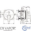 Ideal Standard A5723AA Mixer Spare Diagram