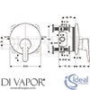 Ideal Standard A5801AA Mixer Spare Diagram