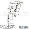 Jado A5825AA Mixer Spare Tech Diagram