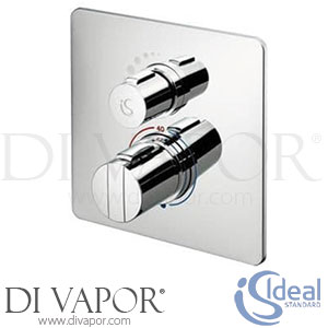 Ideal Standard Easybox Slim Shower Thermostatic Built-In Valve with Square Cover Spare Parts A5878AA GEN1