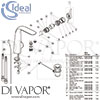 Ideal Standard Melange Basin Mixer Rim Tap Spares
