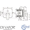 Ideal Standard A6115AA Mixer Spare Diagram