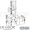 Jado A6145AA Mixer Spare Tech Diagram