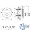 Ideal Standard A6156AA Shower Mixer Diagram