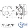 Ideal Standard A6158AA Shower Mixer Diagram