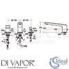 Ideal Standard A6348AA Mixer Spare Diagram