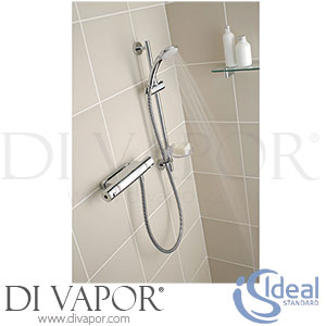 Ideal Standard A6385AA Alto Ecotherm Exposed Wall Mounted Shower Mixer with Idealrain S3 Kit Spare Parts