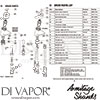 Armitage Shanks A6430AA Mixer Spare Tech Diagram