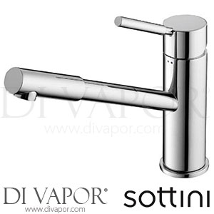 Sottini Tresa Washbasin Mixer 1 Hole Single Lever with Pop-Up Waste Tap Spare Parts A6459AA GEN1