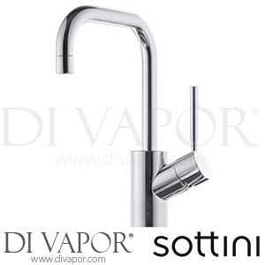 Sottini Tresa Washbasin Mixer 1 Hole Single Lever with Pop-Up Waste Spare Parts A6461AA GEN1