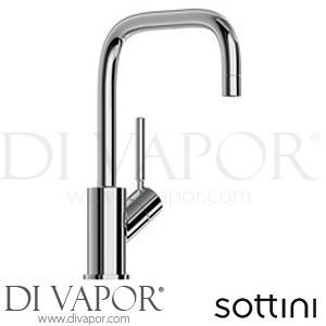Sottini A6461AA Tresa Basin Mixer with Tube Spout and Pop-Up Waste Spare Parts
