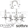 Sottini A6463AA GEN1 Mixer Spare Diagram