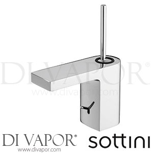 Sottini Mazaro Washbasin Mixer 1 Hole Single Lever Compact with Pop-Up Waste Spare Parts A6468AA GEN1