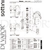Sottini A6470AA GEN1 Mixer Spare Tech Diagram