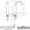 Sottini A6472AA GEN1 Mixer Spare Diagram