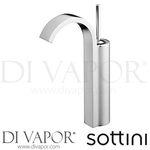 Sottini Mazaro Vessel Washbasin Mixer 1 Hole Single Lever No Waste Spare Parts A6472AA GEN1