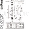 Sottini A6480AA GEN1 Mixer Spare Tech Diagram