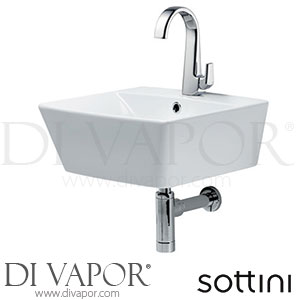 Sottini A6480AA Melito Basin Mixer Curved Spout with Pop-Up Waste Spare Parts