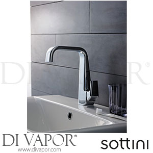 Sottini A6482AA Melito Basin Mixer Flat Spout with Pop-Up Waste Spare Parts