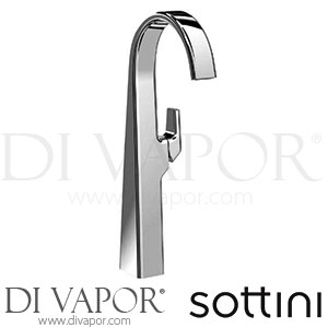 Sottini Melito Single Lever Basin Tall Mixer with Pop-Up Waste Tap Spare Parts A6484AA GEN1