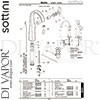Sottini A6484AA GEN1 Mixer Spare Tech Diagram