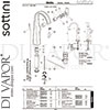 Sottini A6484AA Mixer Spare Tech Diagram