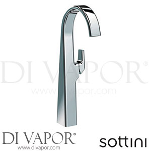 Sottini A6485AA Melito Vessel Basin Mixer Round Spout No Waste Spare Parts