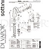 Sottini A6486AA Mixer Spare Tech Diagram