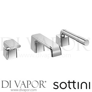 Sottini Melito 3 Hole SL Bath Shower Mixer With Spout Tap Spare Parts A6488AA GEN1