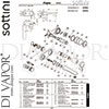 Sottini A6495AA GEN1 Mixer Spare Tech Diagram