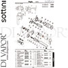 Sottini A6495AA Mixer Spare Tech Diagram